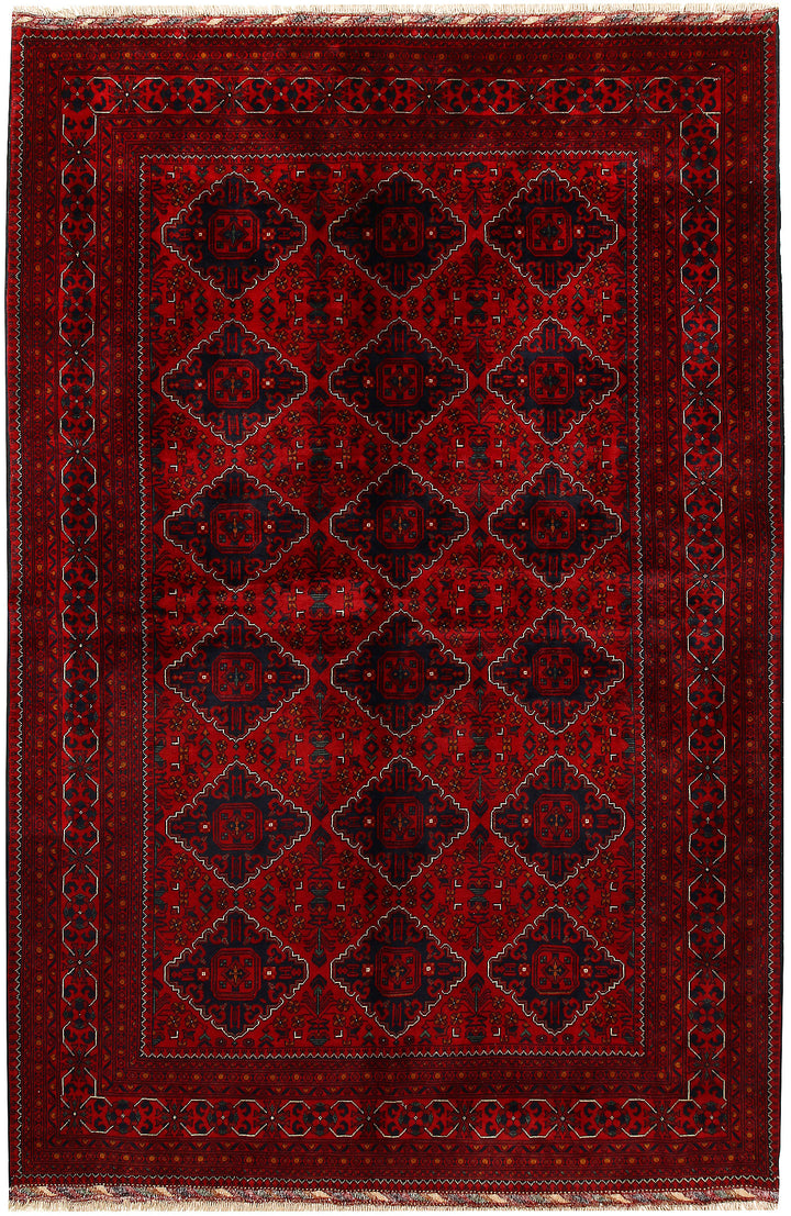 Dark Red Khal Mohammadi 6'  6" x 9'  9" - No. QA23082