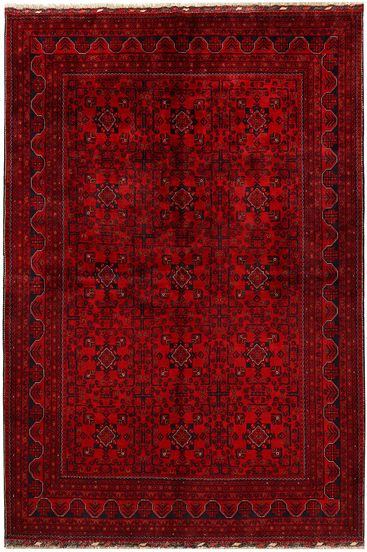 Dark Red Khal Mohammadi 6'  6" x 9'  7" - No. QA18908