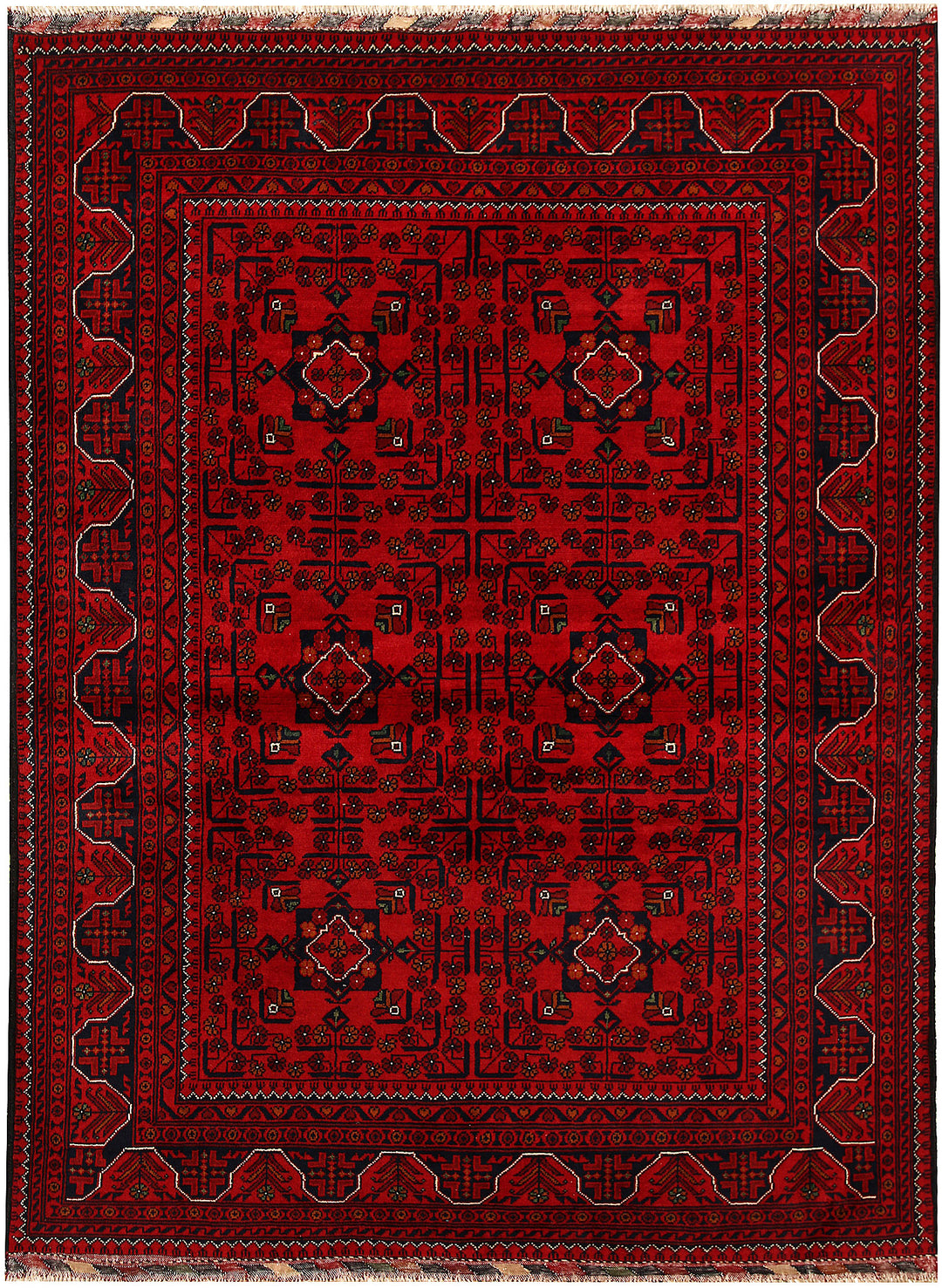 Dark Red Khal Mohammadi 4' 10 x 6' 6 - No. 67940 - ALRUG Rug Store