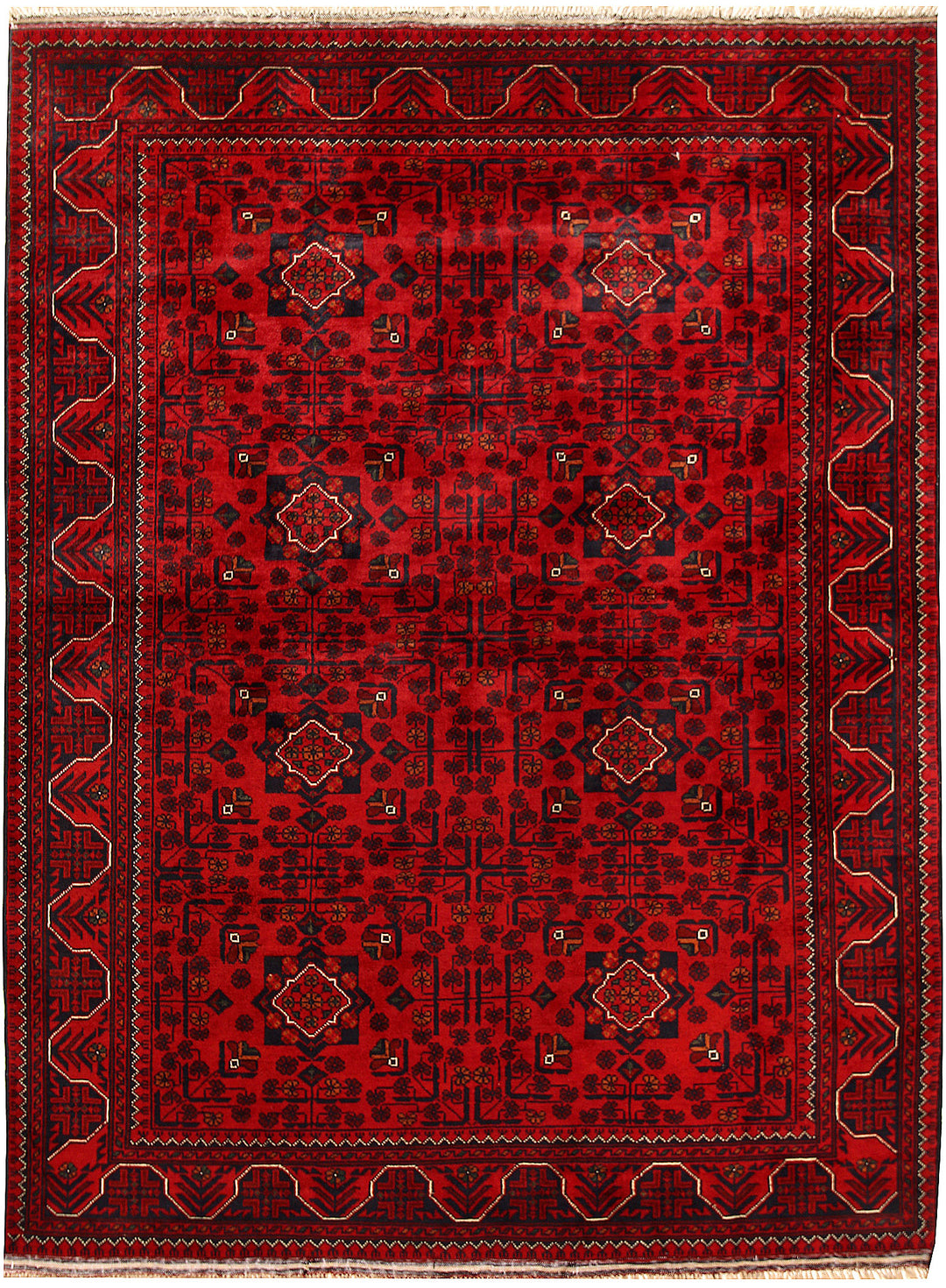 Dark Red Khal Mohammadi 4' 10 x 6' 5 - No. 67945 - ALRUG Rug Store