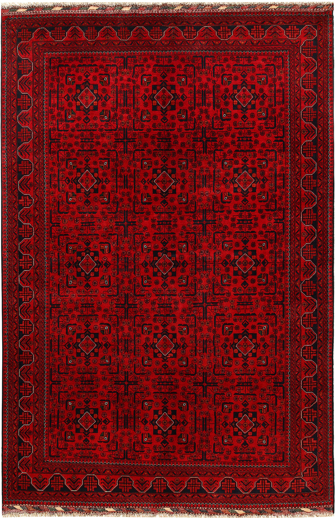 Dark Red Khal Mohammadi 6' 6 x 9' 7 - No. 67952 - ALRUG Rug Store