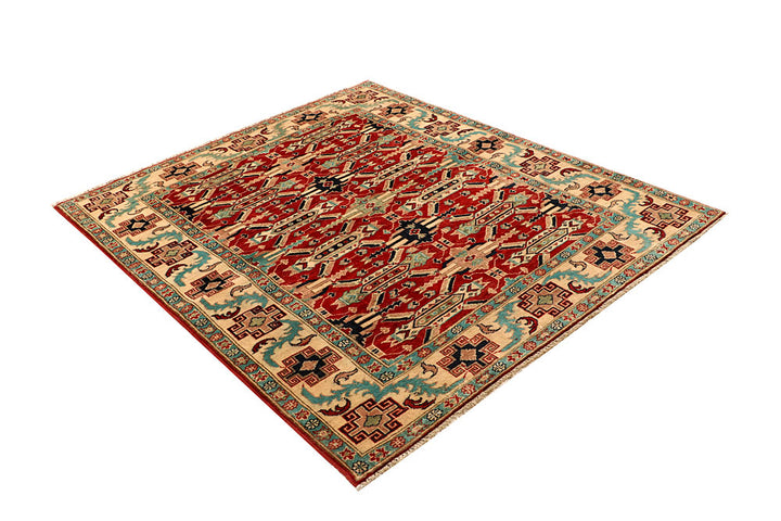 Dark Red Kazak 5' x 5' 11 - No. 67953 - ALRUG Rug Store