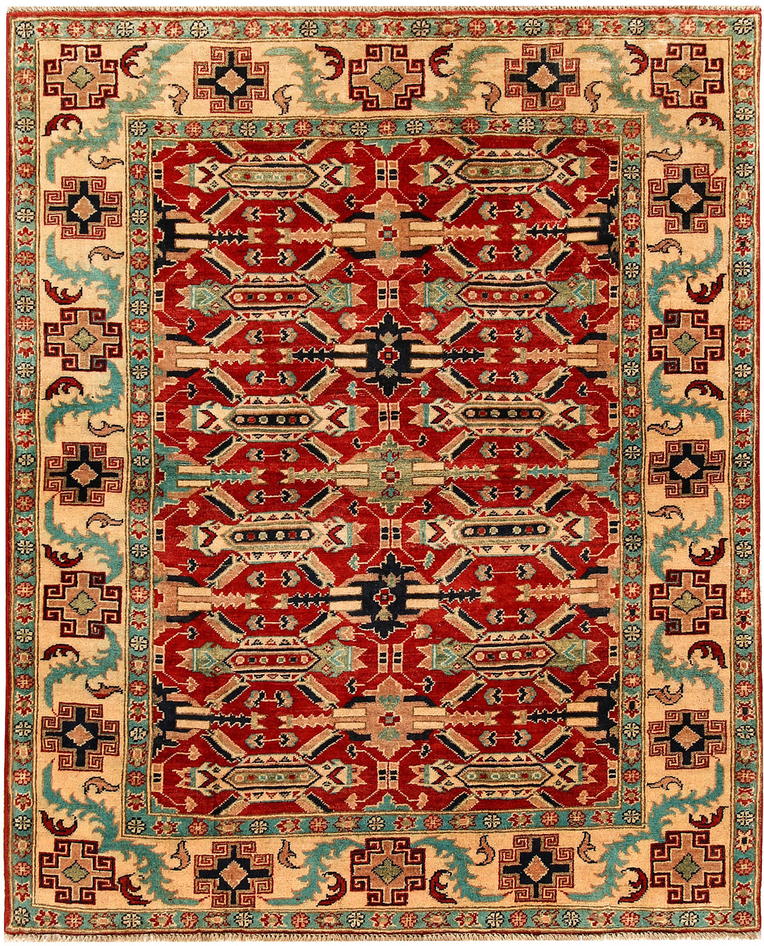 Dark Red Kazak 5' x 5' 11 - No. 67953 - ALRUG Rug Store