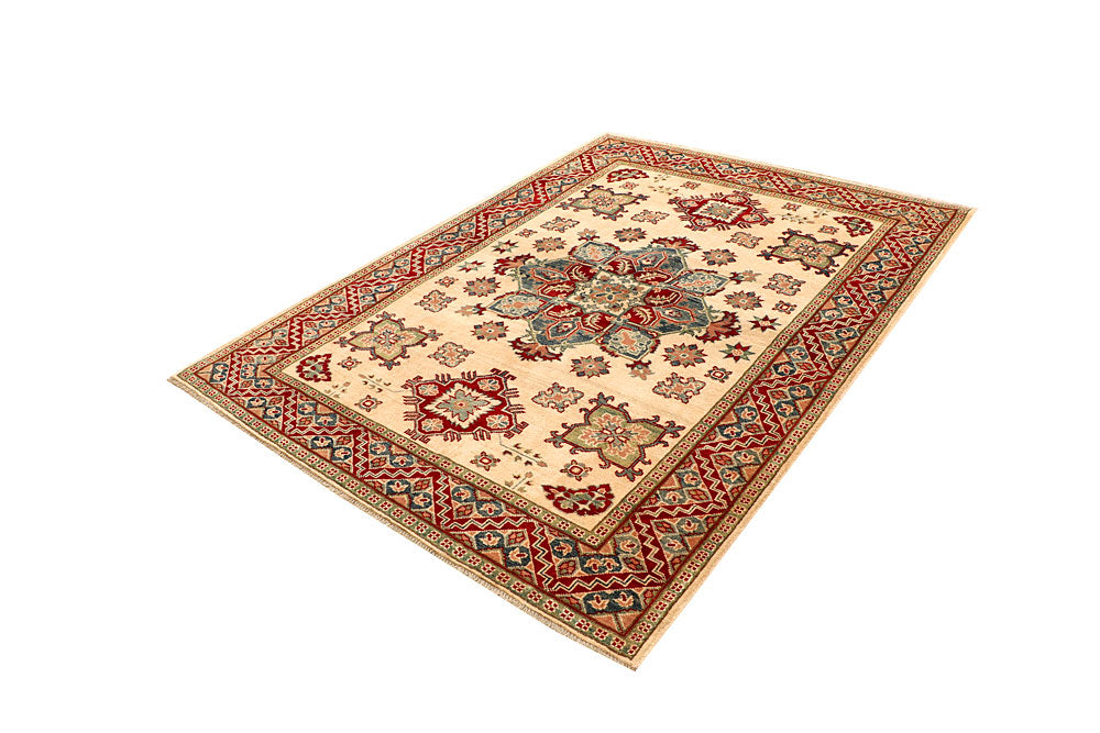Bisque Kazak 5' 1 x 6' 11 - No. 67954 - ALRUG Rug Store