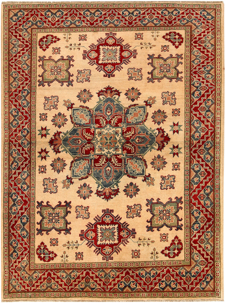 Bisque Kazak 5' 1 x 6' 11 - No. 67954 - ALRUG Rug Store