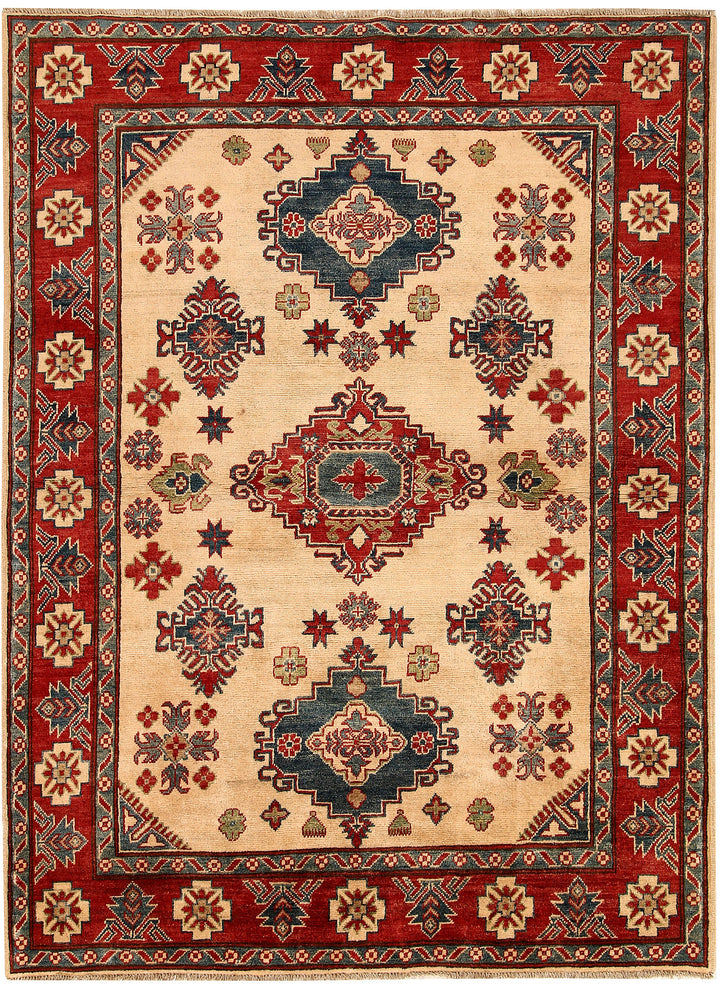 Bisque Kazak 4' 11 x 6' 8 - No. 67955 - ALRUG Rug Store