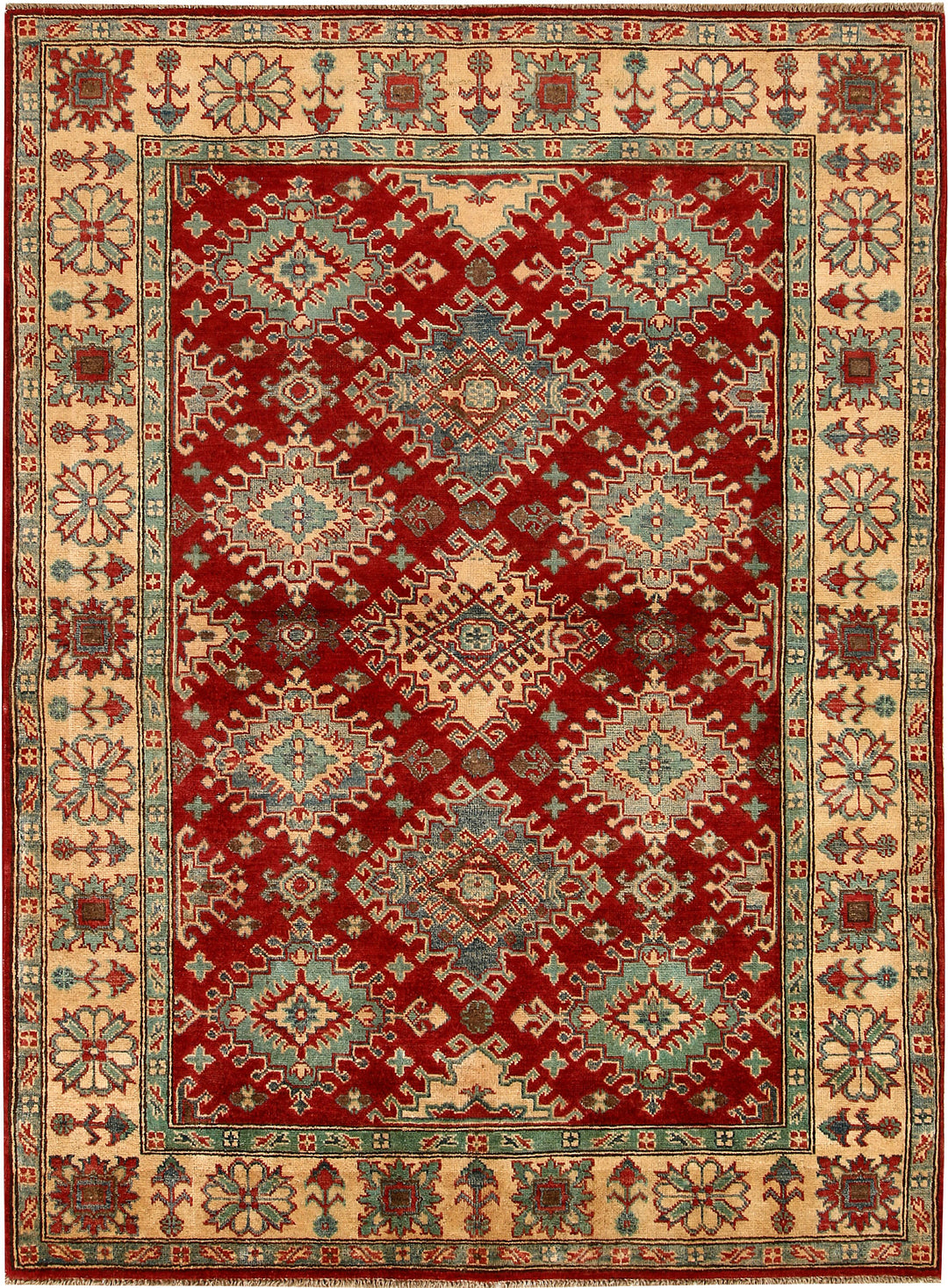 Dark Red Kazak 4' 10 x 6' 8 - No. 67956 - ALRUG Rug Store