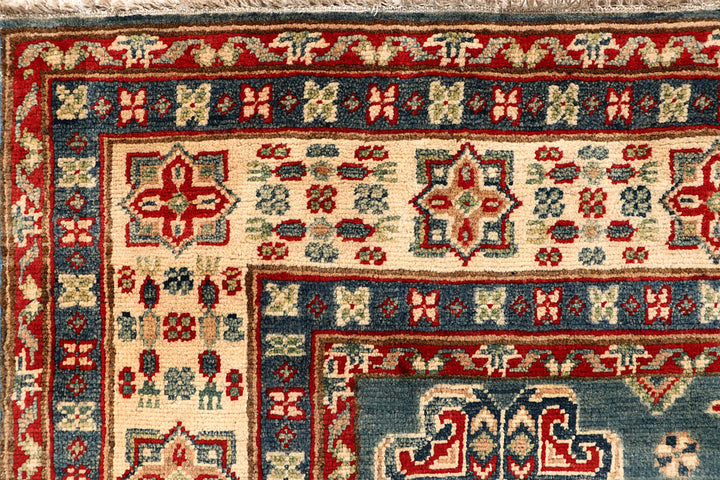 Light Slate Grey Kazak 5' x 6' 9 - No. 67957 - ALRUG Rug Store