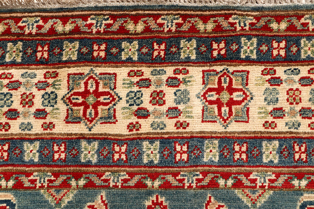 Light Slate Grey Kazak 5' x 6' 9 - No. 67957 - ALRUG Rug Store