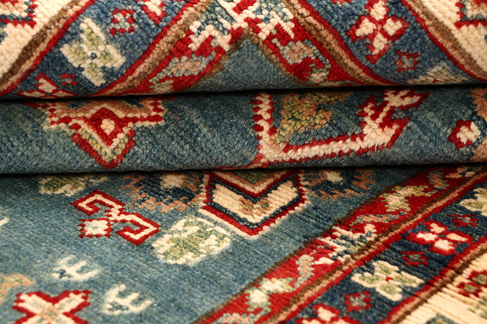 Light Slate Grey Kazak 5' x 6' 9 - No. 67957 - ALRUG Rug Store