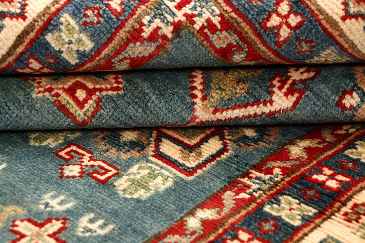 Light Slate Grey Kazak 5' x 6' 9 - No. 67957 - ALRUG Rug Store