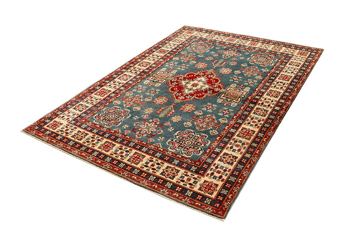 Light Slate Grey Kazak 5' x 6' 9 - No. 67957 - ALRUG Rug Store