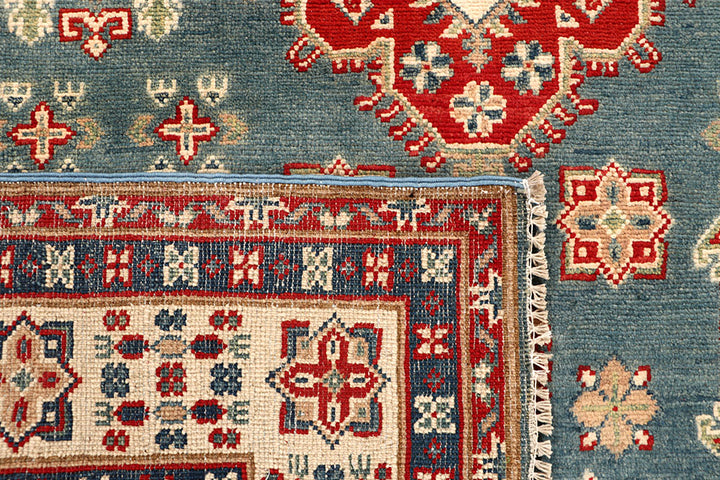 Light Slate Grey Kazak 5' x 6' 9 - No. 67957 - ALRUG Rug Store