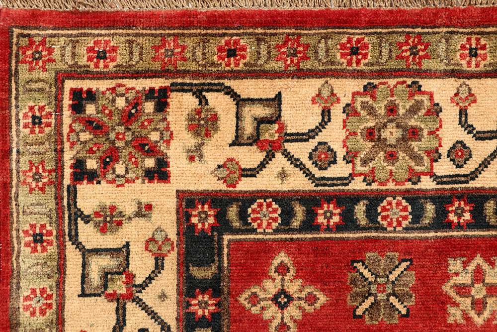 Tomato Kazak 5' x 6' 9 - No. 67958 - ALRUG Rug Store