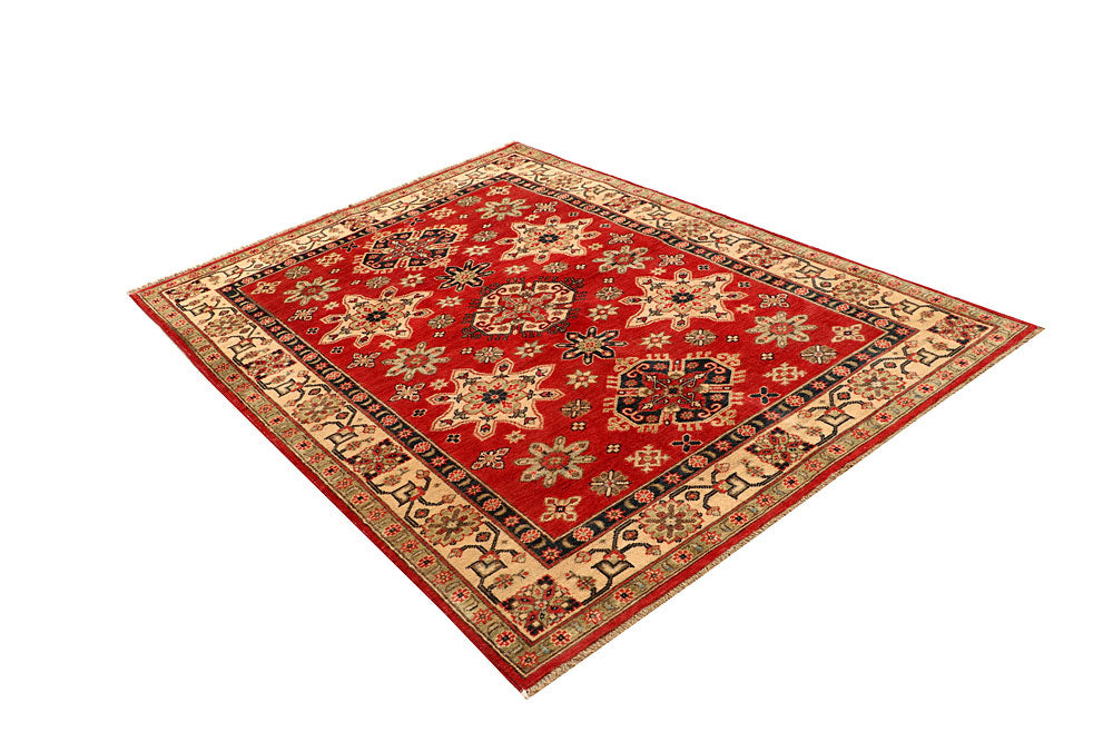 Tomato Kazak 5' x 6' 9 - No. 67958 - ALRUG Rug Store