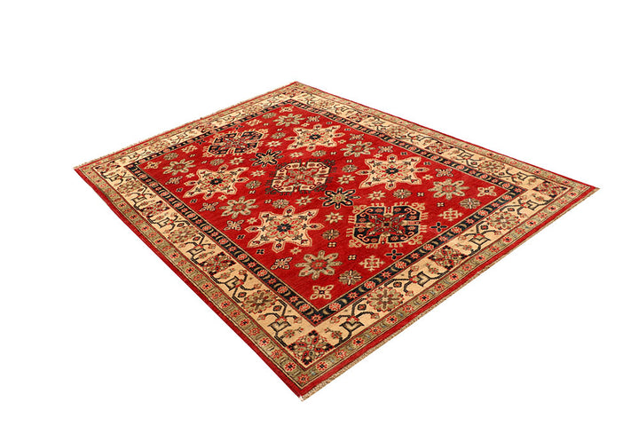 Tomato Kazak 5' x 6' 9 - No. 67958 - ALRUG Rug Store
