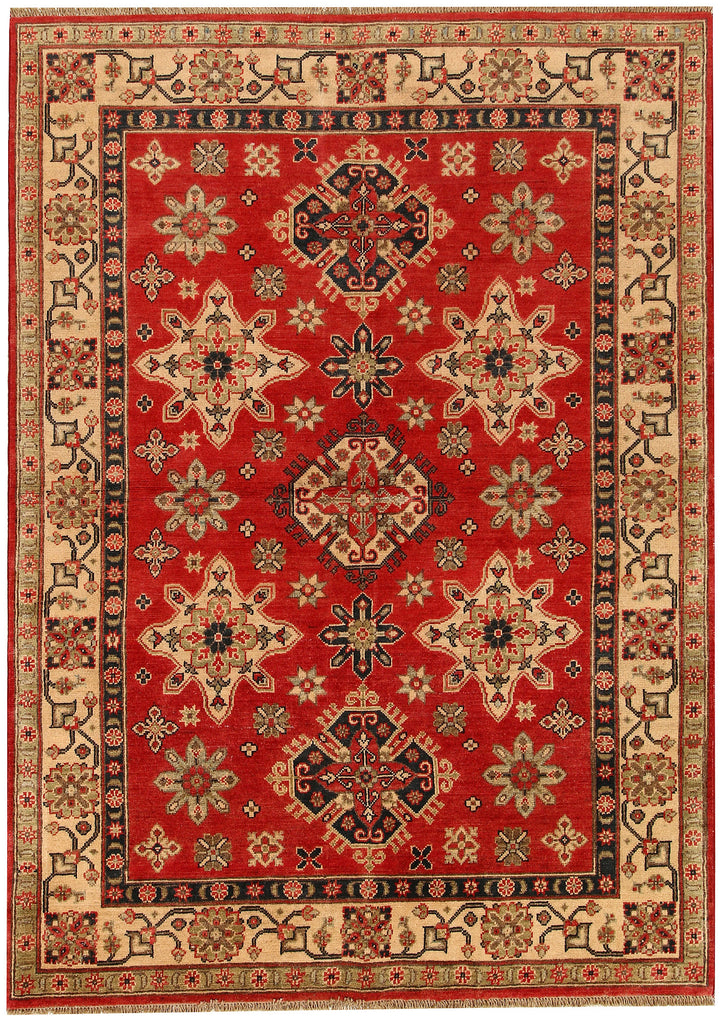 Tomato Kazak 5' x 6' 9 - No. 67958 - ALRUG Rug Store