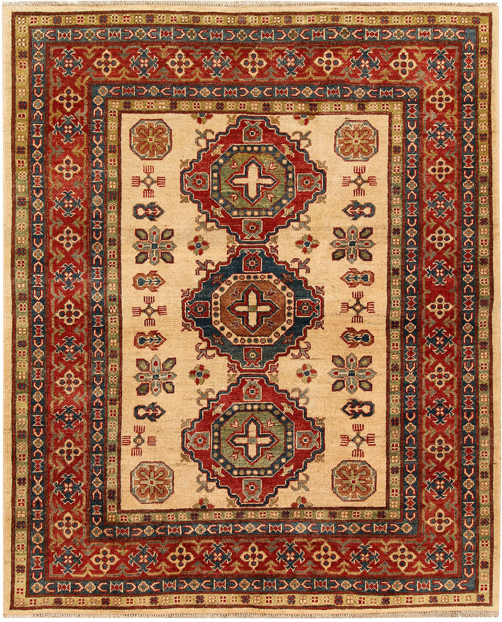 Bisque Kazak 5' x 6' 1 - No. 67961 - ALRUG Rug Store