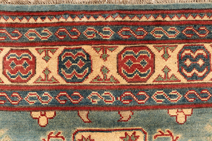 Cadet Blue Kazak 5' x 7' 1 - No. 67962 - ALRUG Rug Store