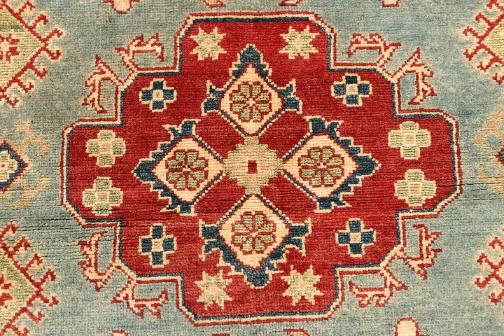 Cadet Blue Kazak 5' x 7' 1 - No. 67962 - ALRUG Rug Store