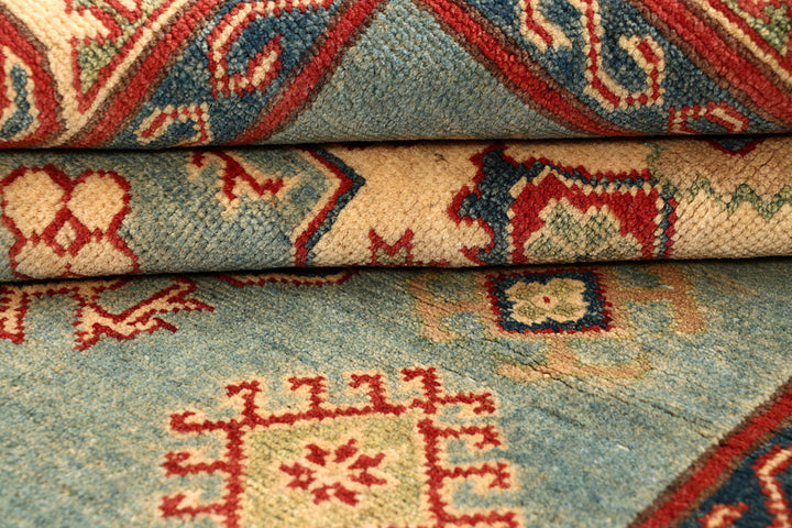 Cadet Blue Kazak 5' x 7' 1 - No. 67962 - ALRUG Rug Store