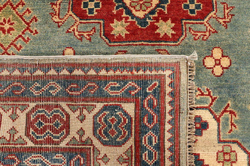 Cadet Blue Kazak 5' x 7' 1 - No. 67962 - ALRUG Rug Store