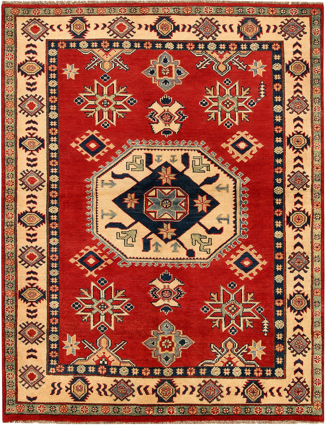 Firebrick Kazak 4' 10 x 6' 6 - No. 67963 - ALRUG Rug Store