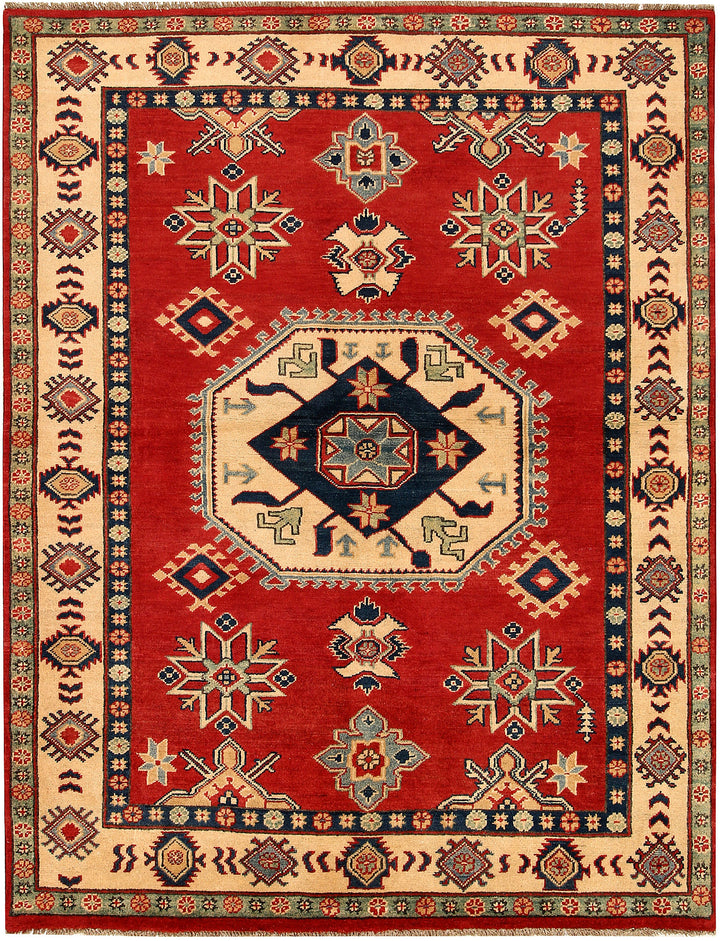Firebrick Kazak 4' 10 x 6' 6 - No. 67963 - ALRUG Rug Store