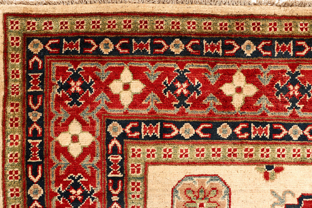 Bisque Kazak 5' x 6' 6 - No. 67964 - ALRUG Rug Store