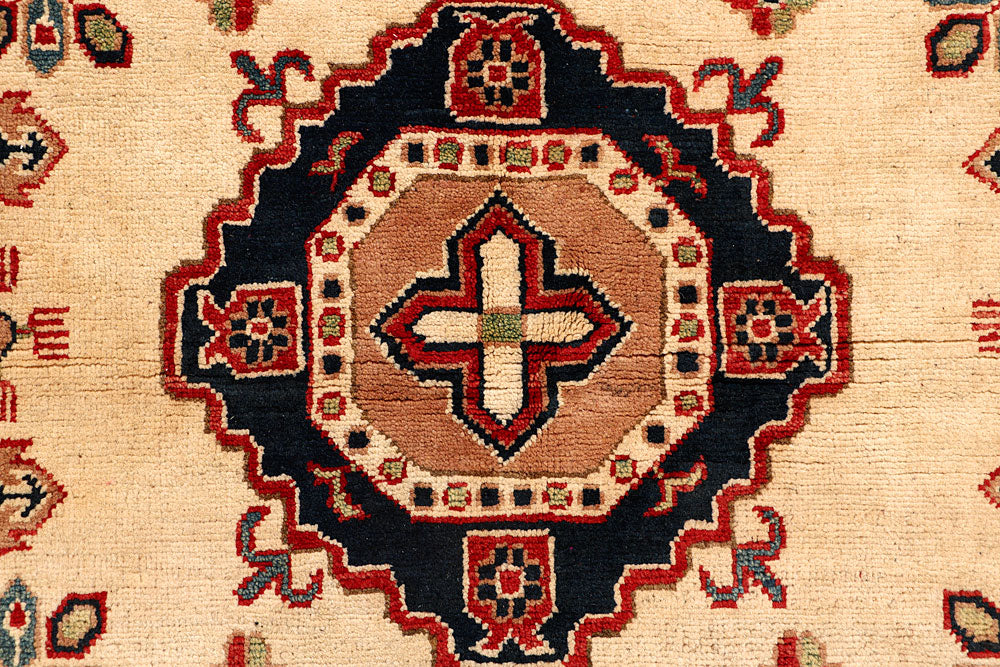 Bisque Kazak 5' x 6' 6 - No. 67964 - ALRUG Rug Store