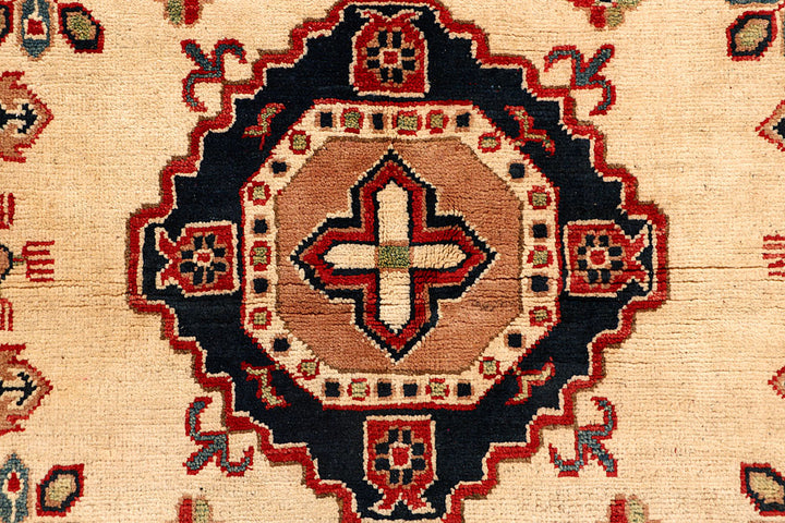 Bisque Kazak 5' x 6' 6 - No. 67964 - ALRUG Rug Store