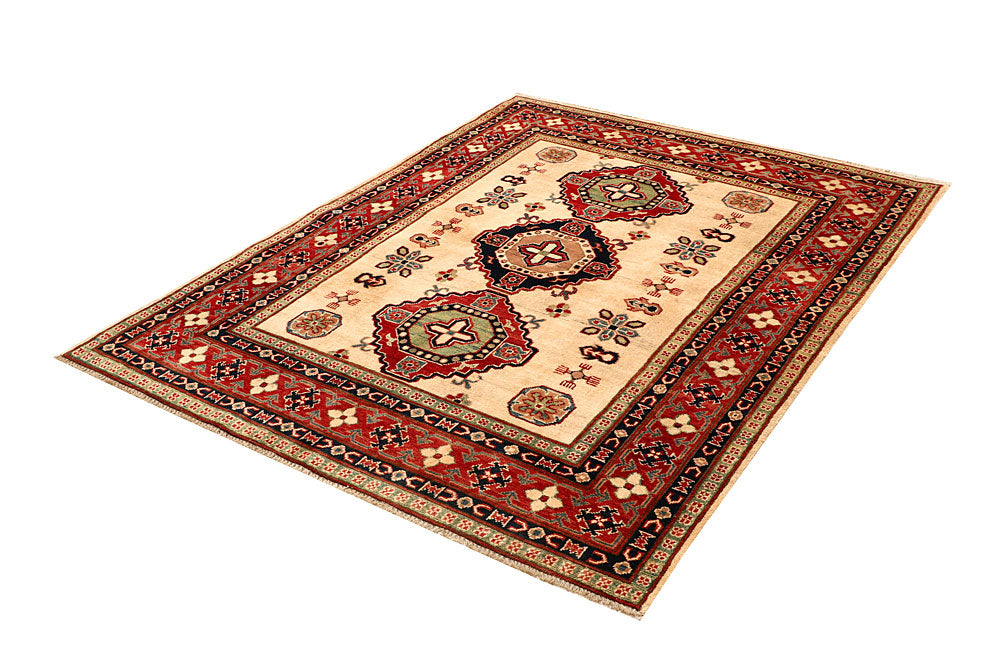Bisque Kazak 5' x 6' 6 - No. 67964 - ALRUG Rug Store
