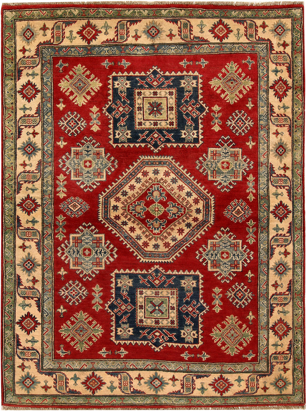 Dark Red Kazak 4' 11 x 6' 8 - No. 67965 - ALRUG Rug Store