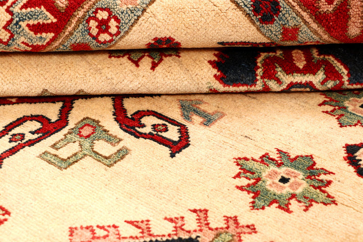 Blanched Almond Kazak 5' 2 x 6' 6 - No. 67966 - ALRUG Rug Store