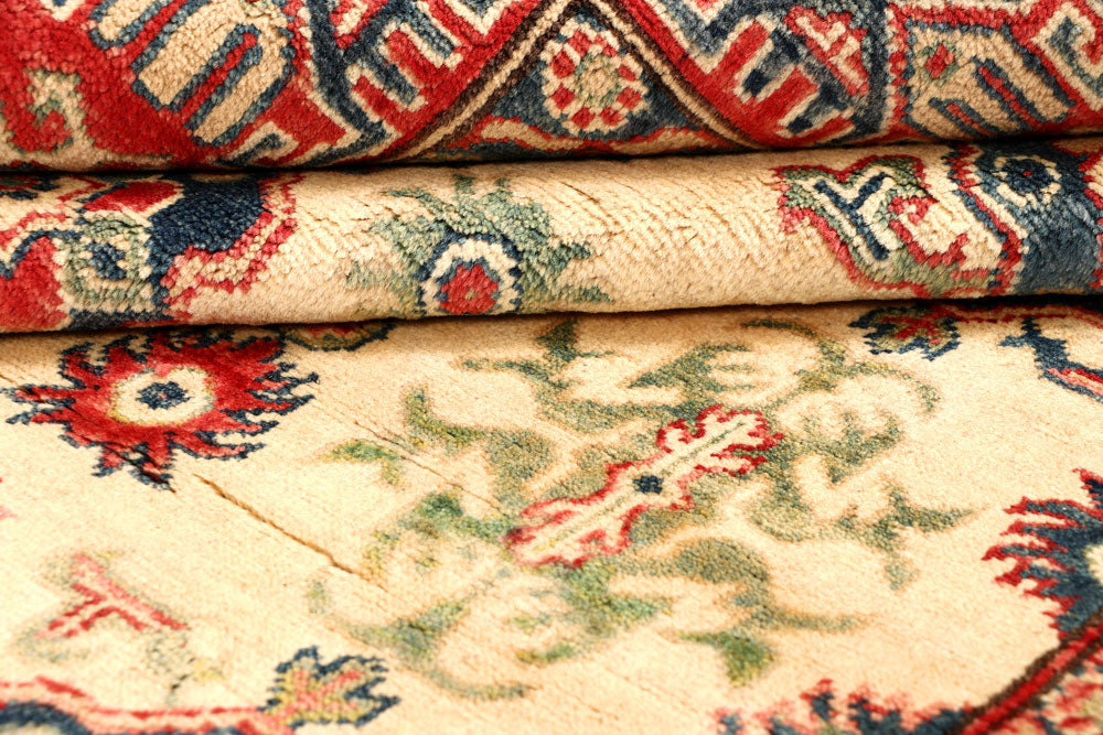 Bisque Kazak 5' x 6' 6 - No. 67968 - ALRUG Rug Store