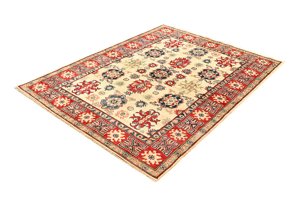 Bisque Kazak 5' x 6' 6 - No. 67968 - ALRUG Rug Store