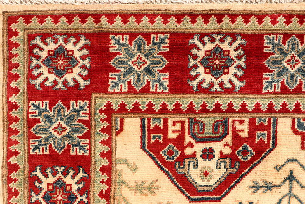 Bisque Kazak 4' 11 x 6' 5 - No. 67970 - ALRUG Rug Store