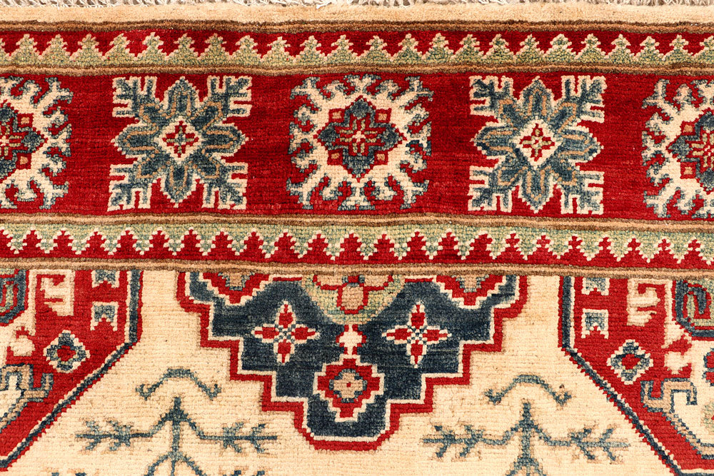 Bisque Kazak 4' 11 x 6' 5 - No. 67970 - ALRUG Rug Store
