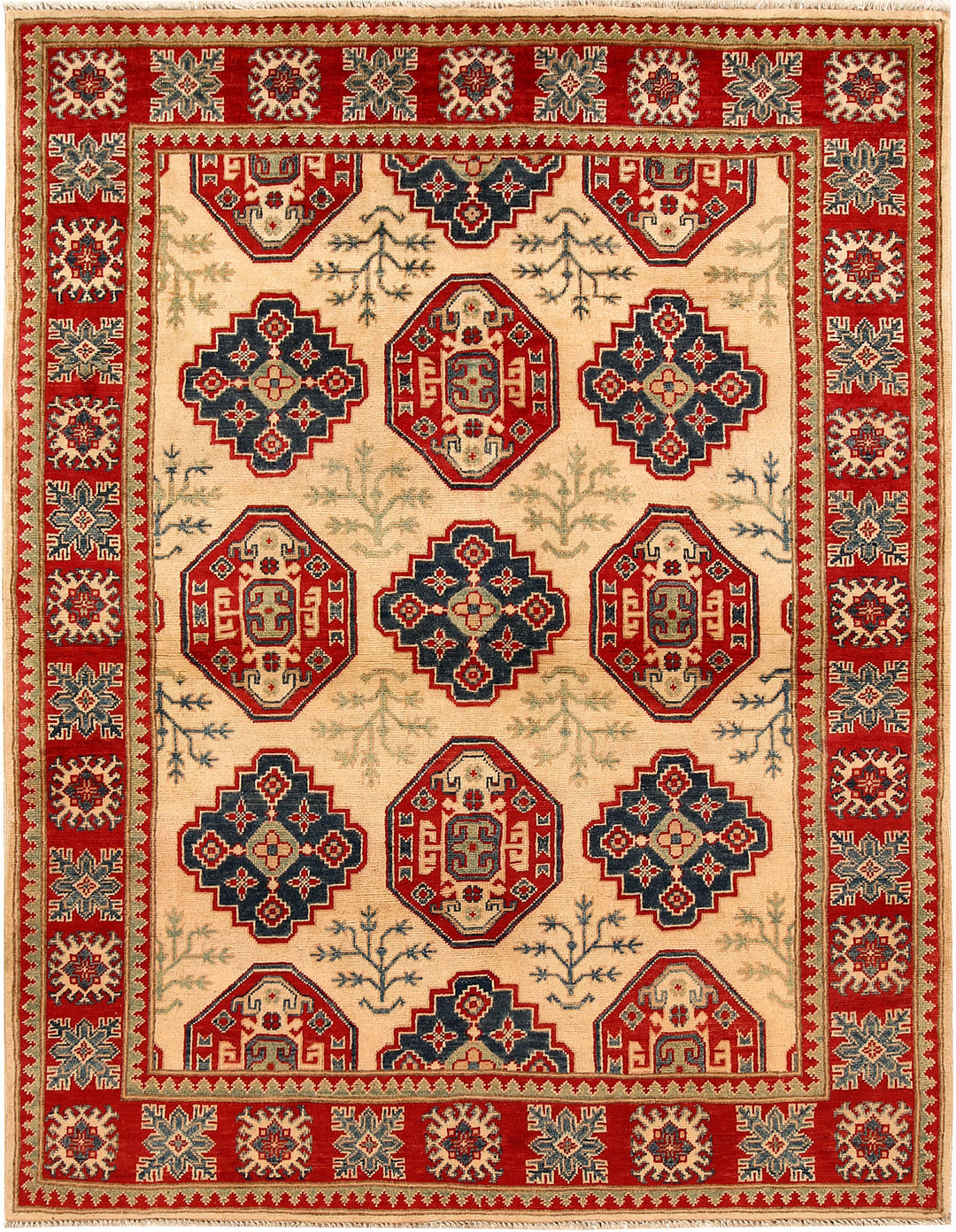 Bisque Kazak 4' 11 x 6' 5 - No. 67970 - ALRUG Rug Store