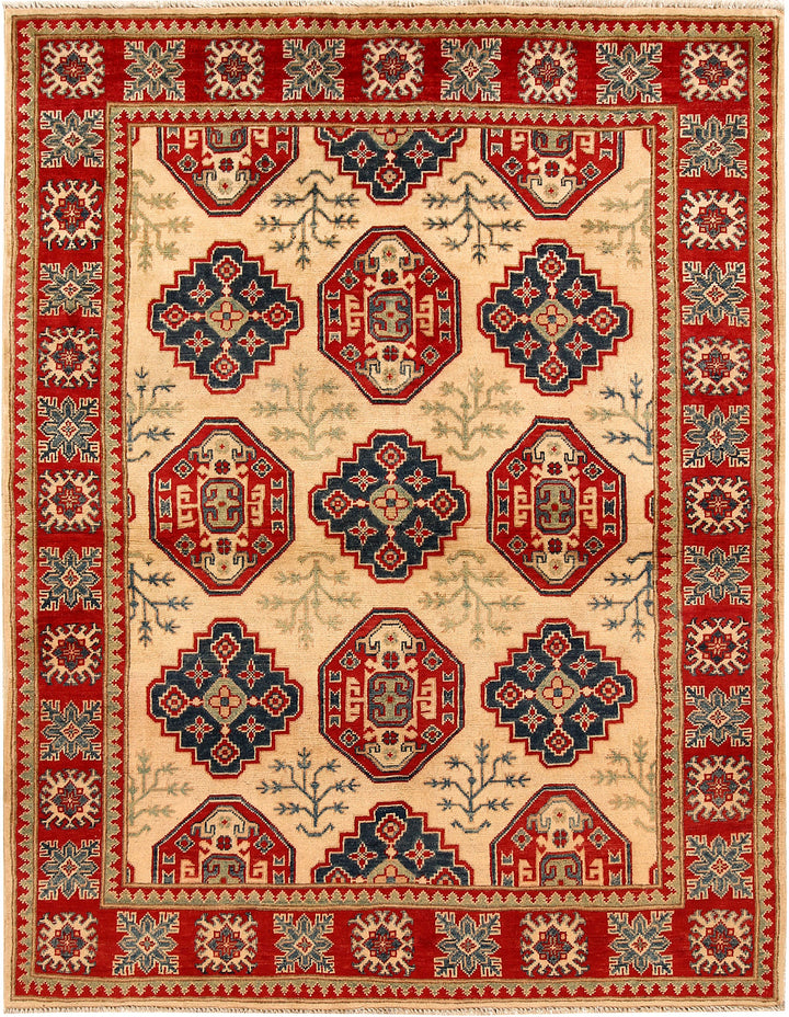 Bisque Kazak 4' 11 x 6' 5 - No. 67970 - ALRUG Rug Store
