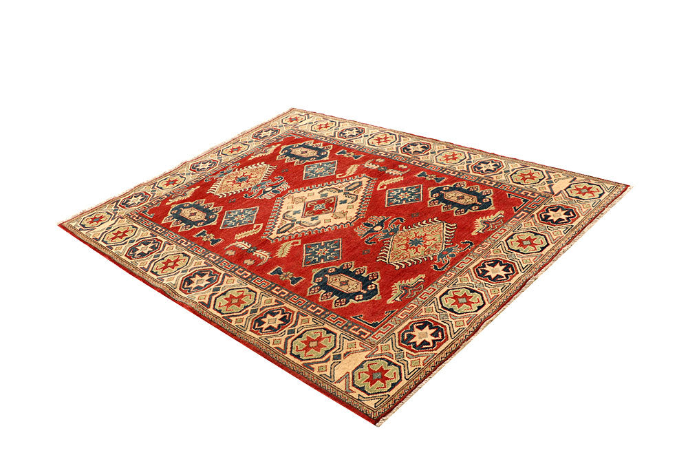 Firebrick Kazak 4' 10 x 6' 2 - No. 67971 - ALRUG Rug Store