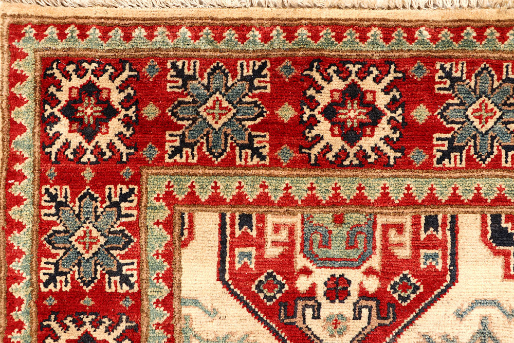 Bisque Kazak 4' 9 x 6' 7 - No. 67972 - ALRUG Rug Store