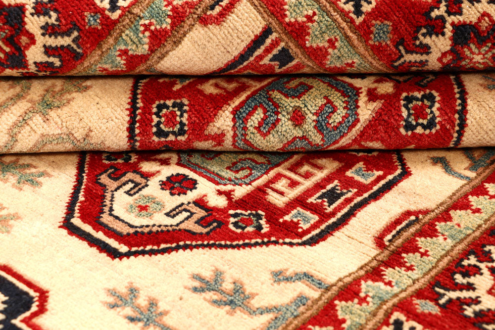 Bisque Kazak 4' 9 x 6' 7 - No. 67972 - ALRUG Rug Store