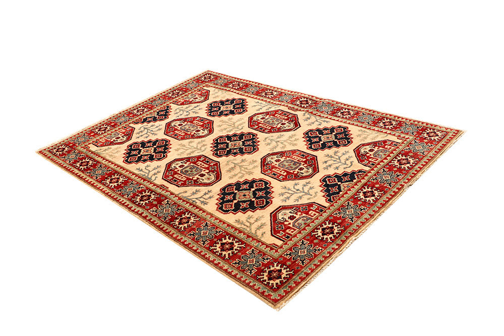 Bisque Kazak 4' 9 x 6' 7 - No. 67972 - ALRUG Rug Store