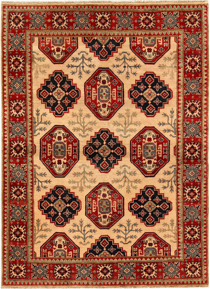 Bisque Kazak 4' 9 x 6' 7 - No. 67972 - ALRUG Rug Store