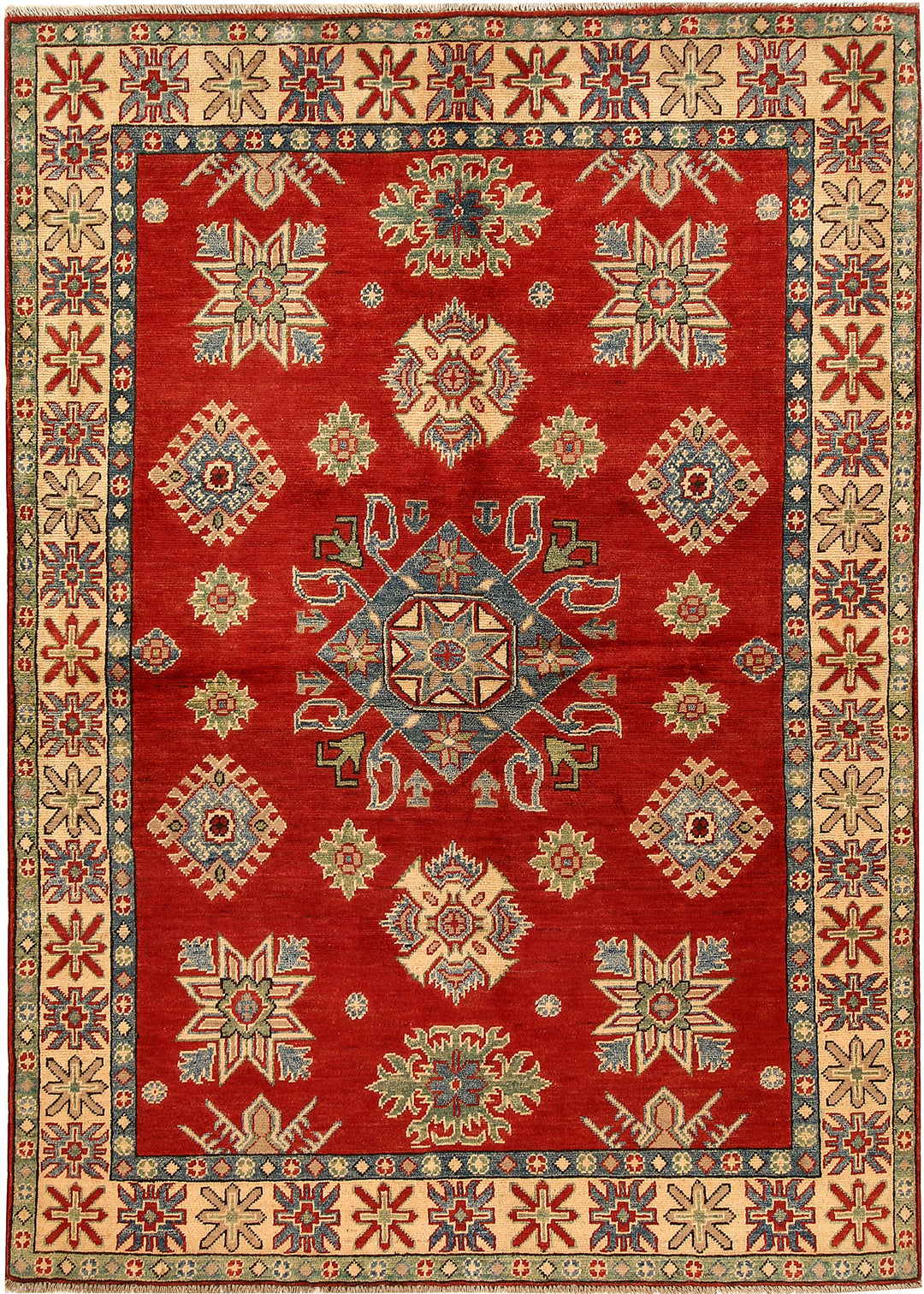 Red Kazak 4' 11 x 6' 9 - No. 67973 - ALRUG Rug Store