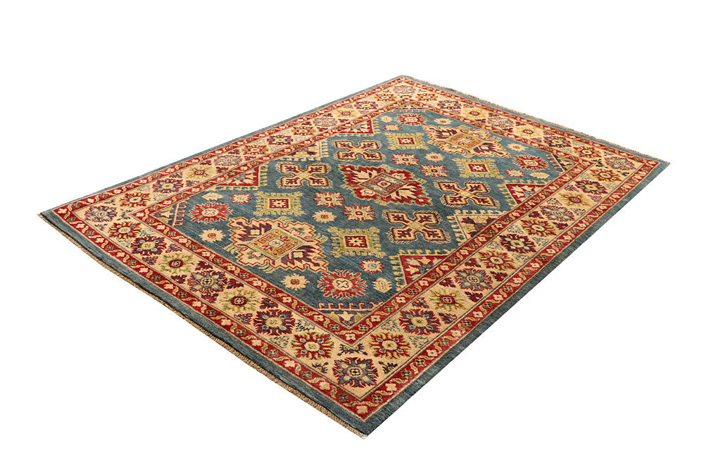 Light Slate Grey Kazak 5' 1 x 6' 9 - No. 67974 - ALRUG Rug Store