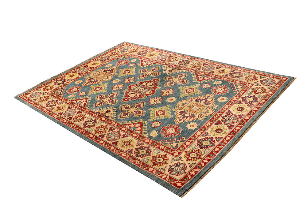 Light Slate Grey Kazak 5' 1 x 6' 9 - No. 67974 - ALRUG Rug Store