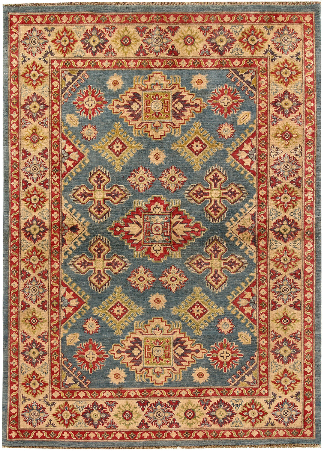 Light Slate Grey Kazak 5' 1 x 6' 9 - No. 67974 - ALRUG Rug Store