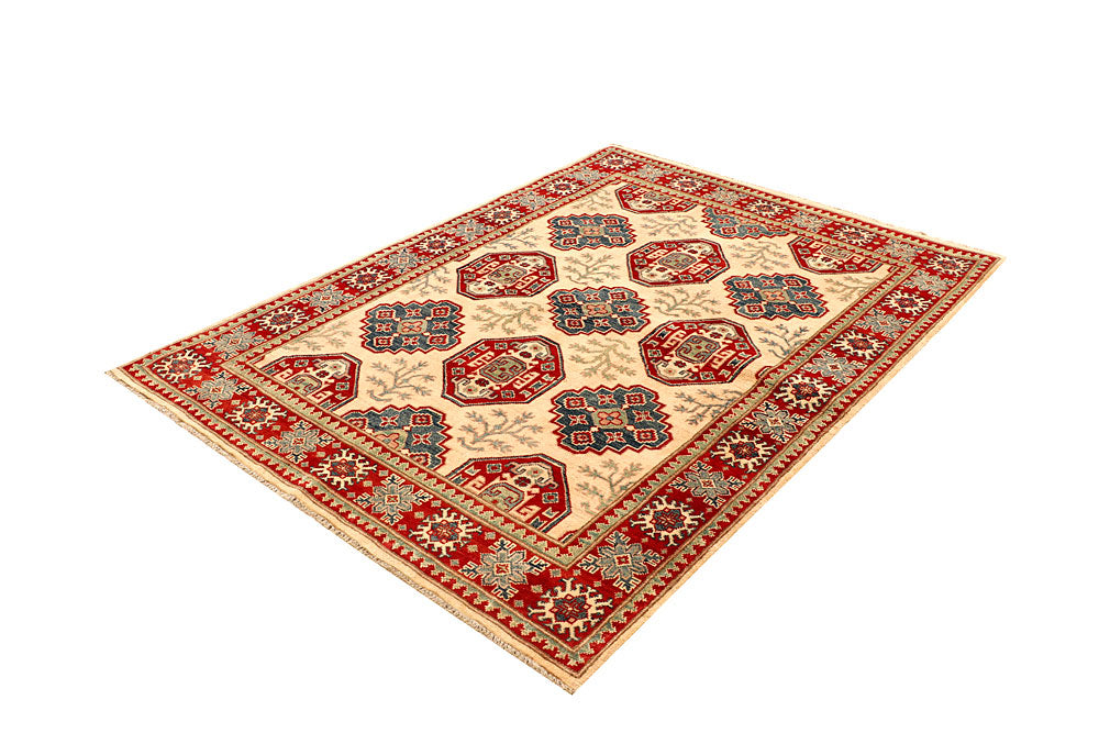 Bisque Kazak 4' 10 x 6' 6 - No. 67976 - ALRUG Rug Store